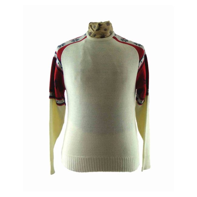 80s Reindeer Snowflake Ski Jumper - M