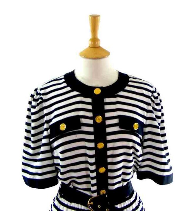 80s Striped Dress - Image 2