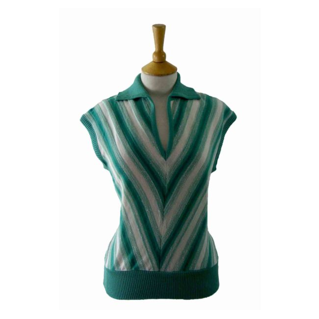 80s V Neck top - 14