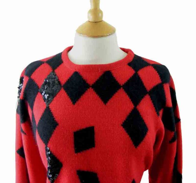 80s Wool and Angora Sweater - Image 2