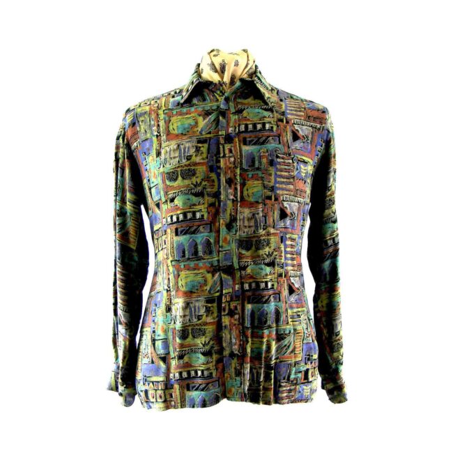 80s printed shirt