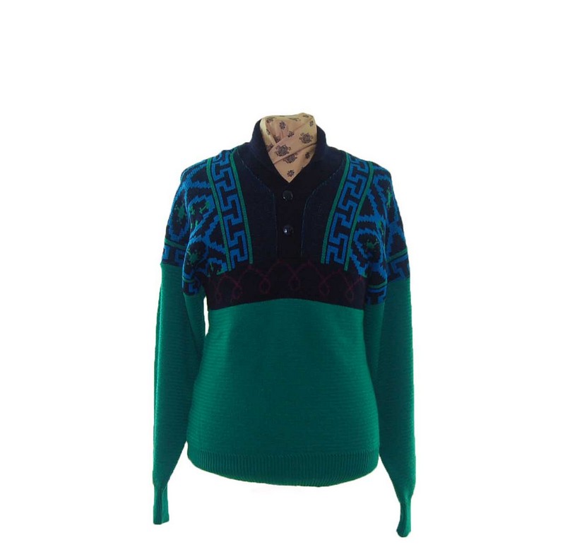 mens 80s sweaters