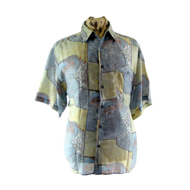 80s vintage silk shirt