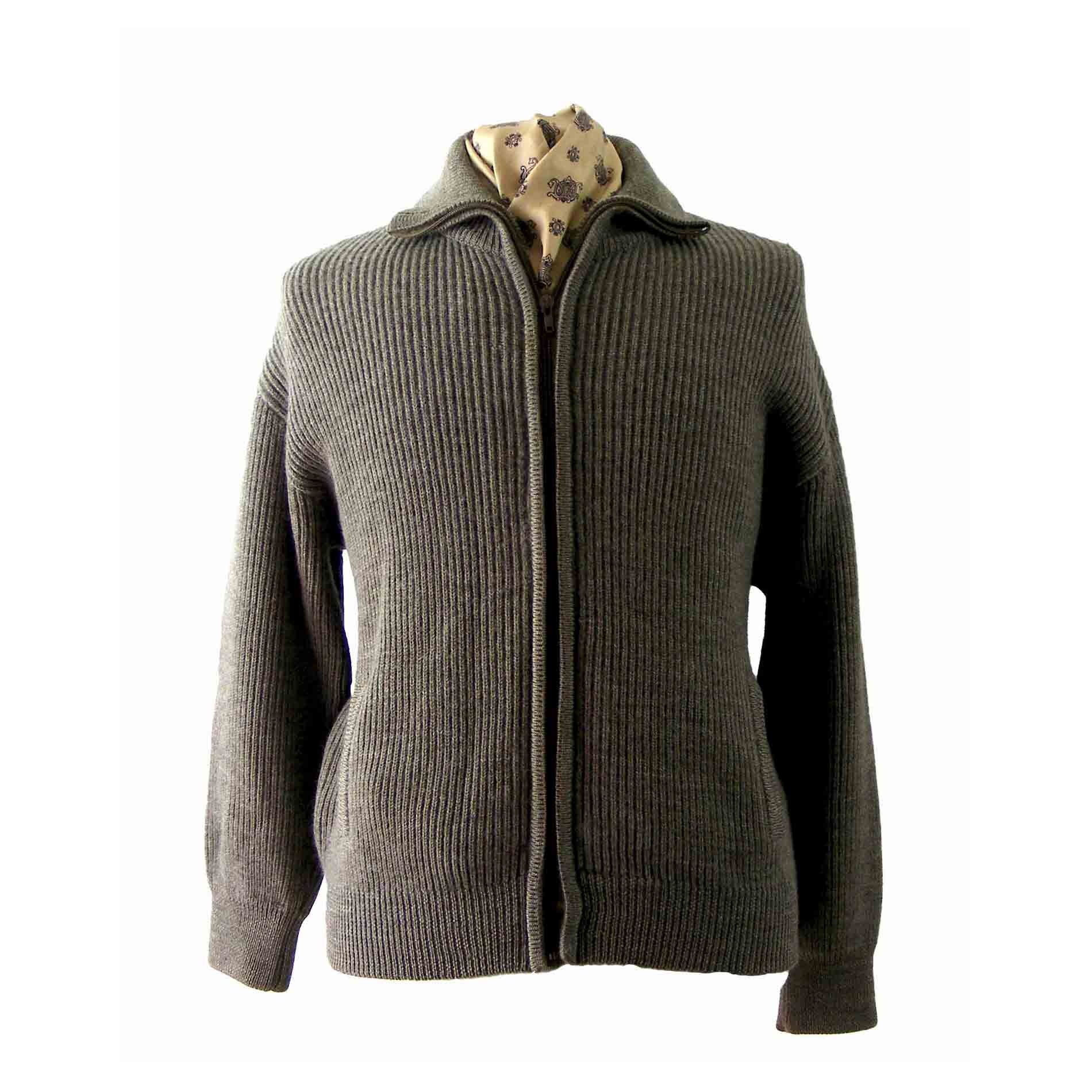 Wool zip sales up sweater