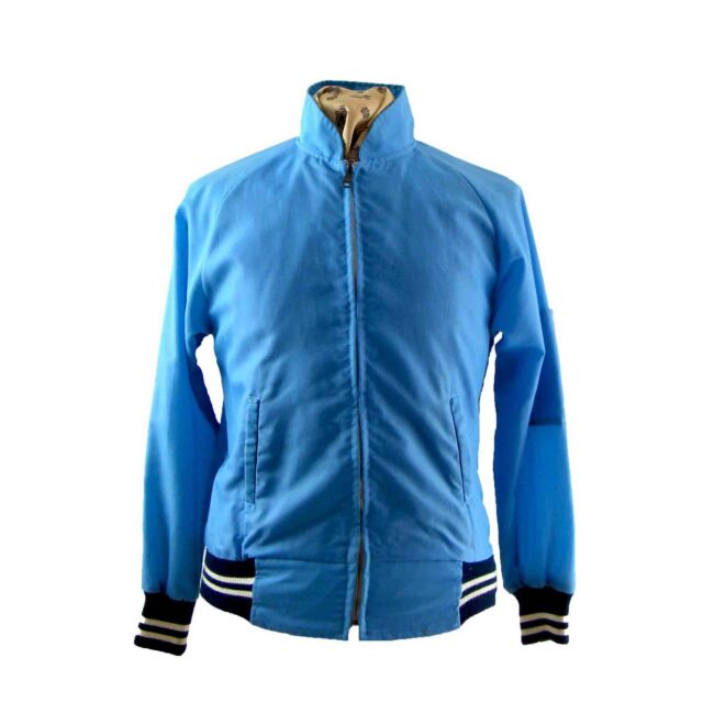 80s blue racing jacket