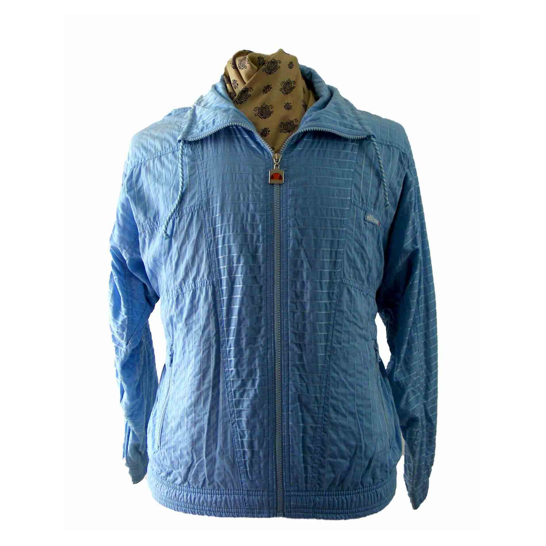 Ellesse 80s light Blue shell suit top