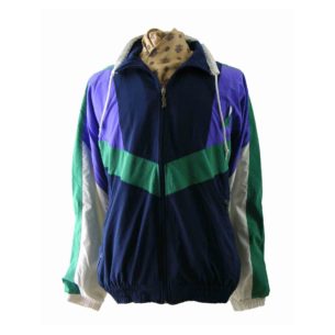 80s multicoloured shell suit top
