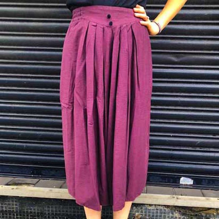 90s Aubergine Purple Culottes