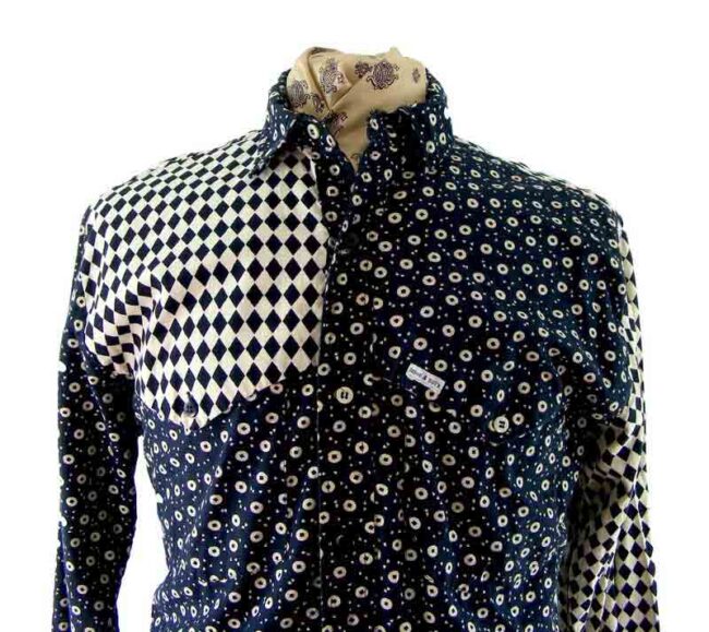 90s Black White South Western Shirt - Image 2