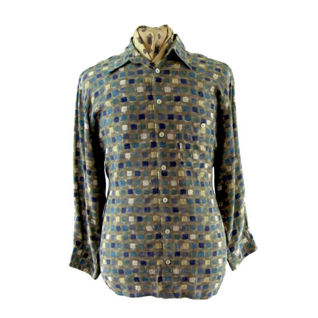 90s Block Print Shirt