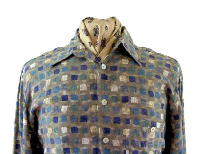 90s Block Print Shirt - Image 2