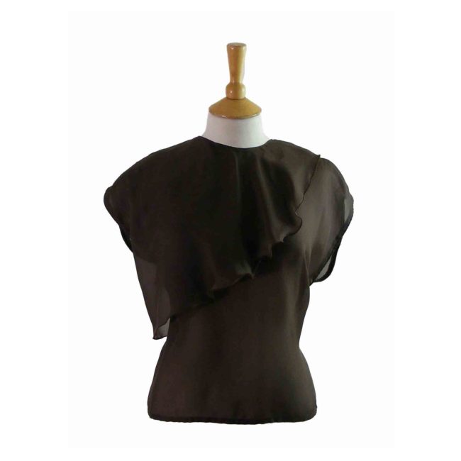 90s Brown Sleeveless Top- 10