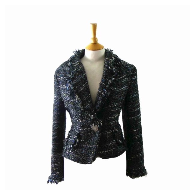 90s Flecked Cropped Jacket - 10