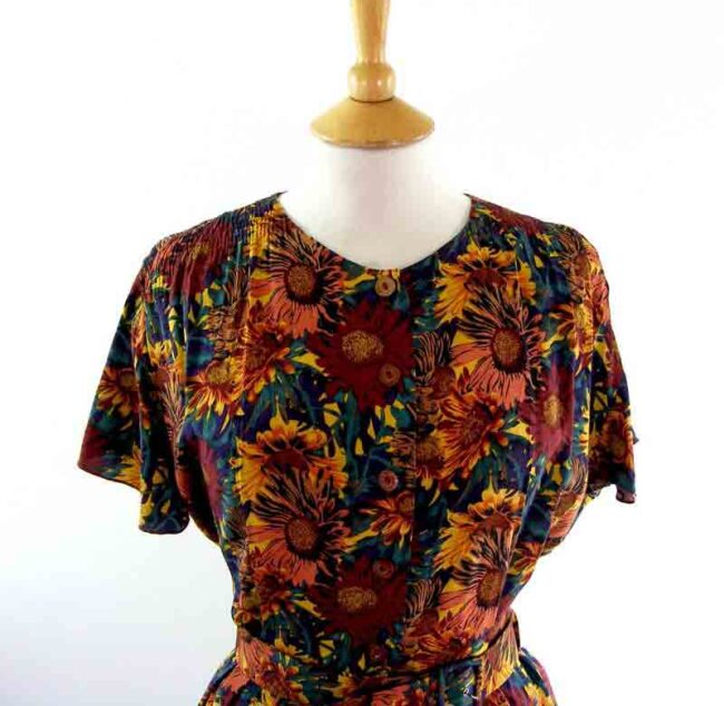 90s Floral Dress - Image 2