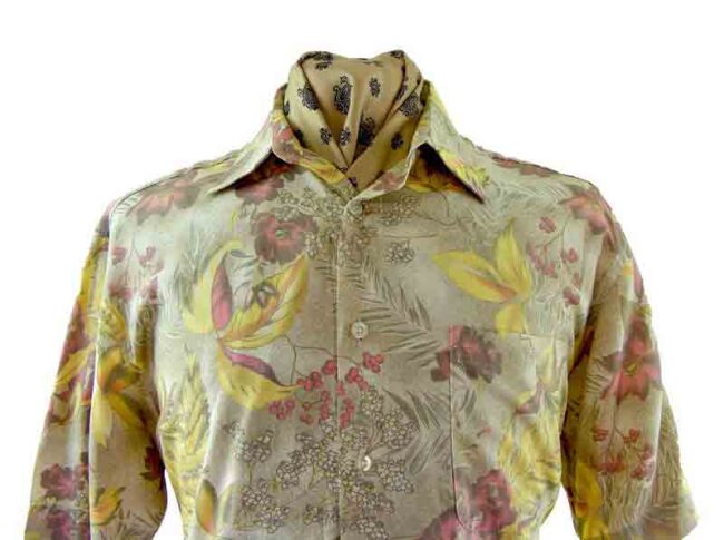 90s Floral Print shirt - Image 2