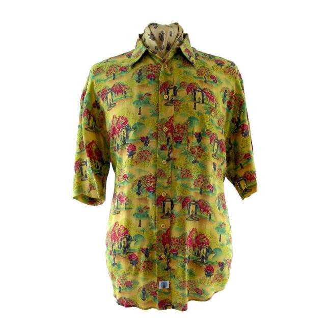 90s Garden Print Shirt