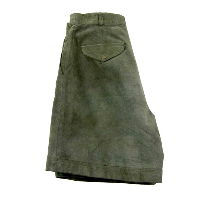 90s Green Suede shorts - 12 - Image 2