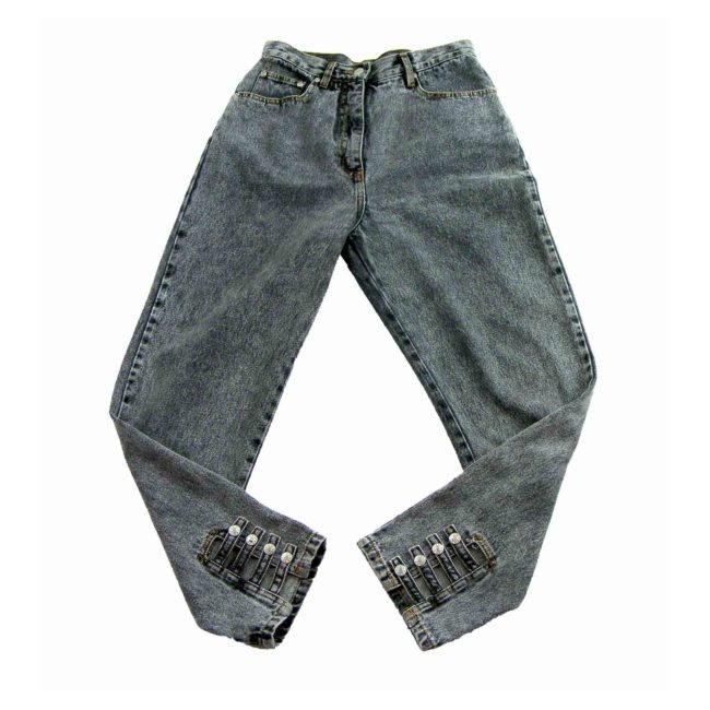90s Grey High waist Jeans - W29