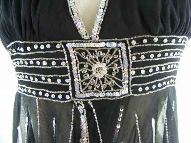 90s Halter neck Beaded Top - Image 2