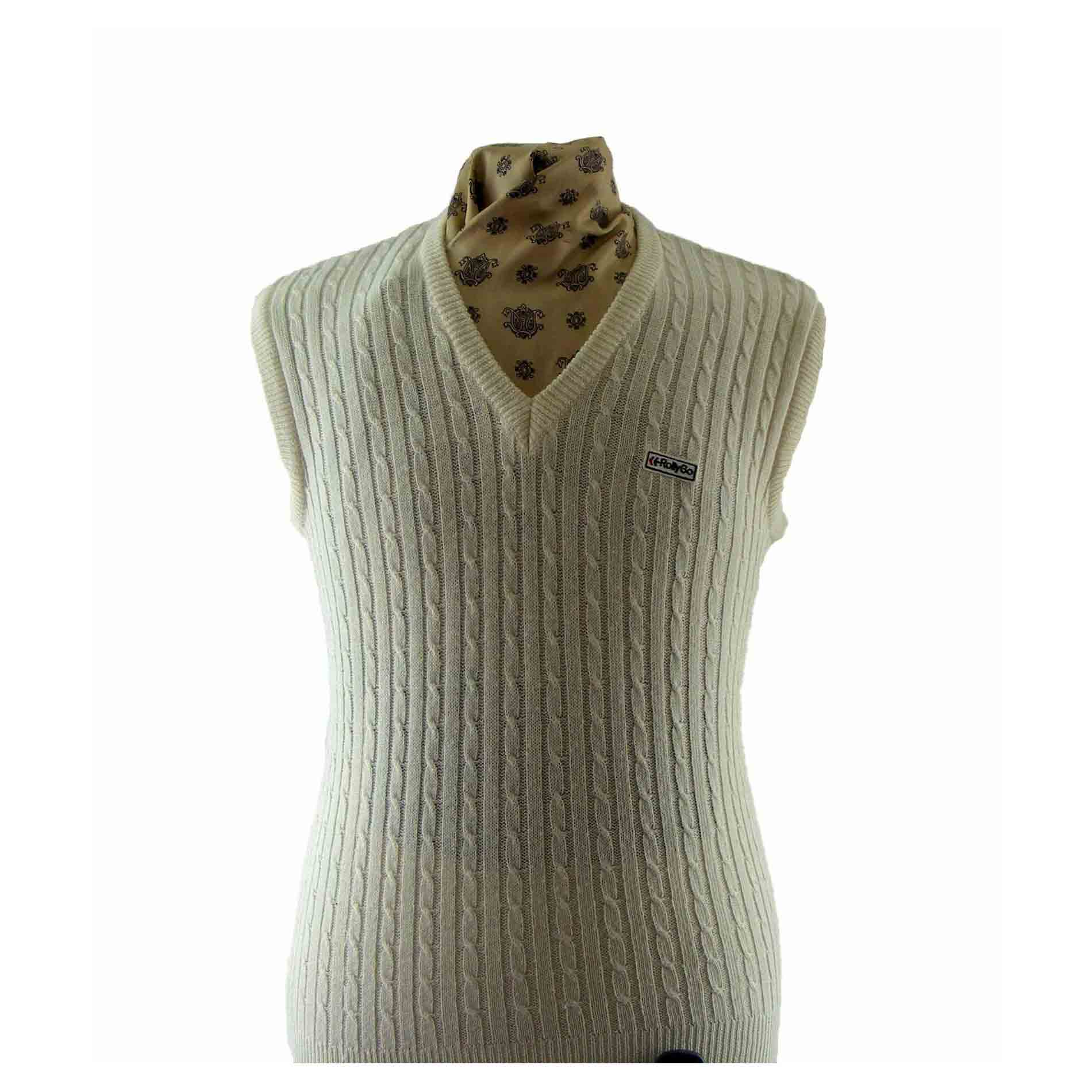 sleeveless cable knit