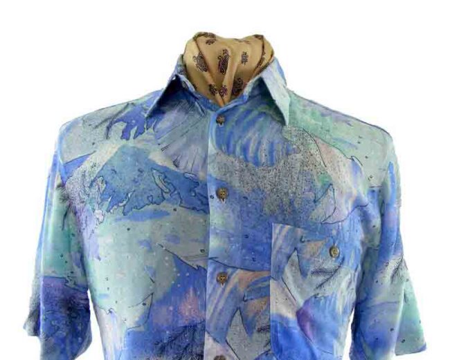 90s Marine Print Shirt - Image 2