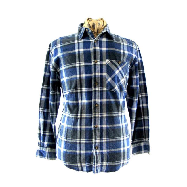 90s Mens Vintage Plaid Shirt