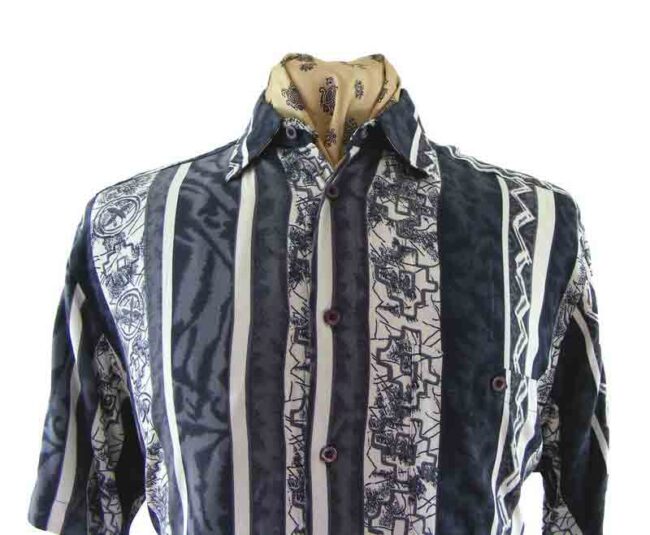 90s Monochrome Print Shirt - Image 2