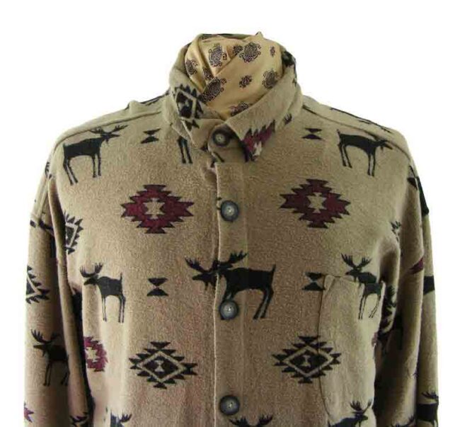 90s Moose Print South West Shirt - Image 2