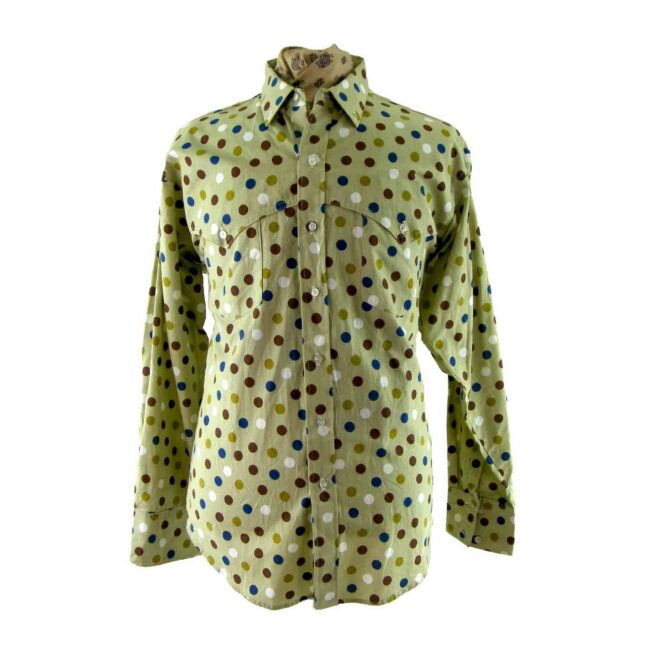 90s Multicoloured Polka Dot Shirt