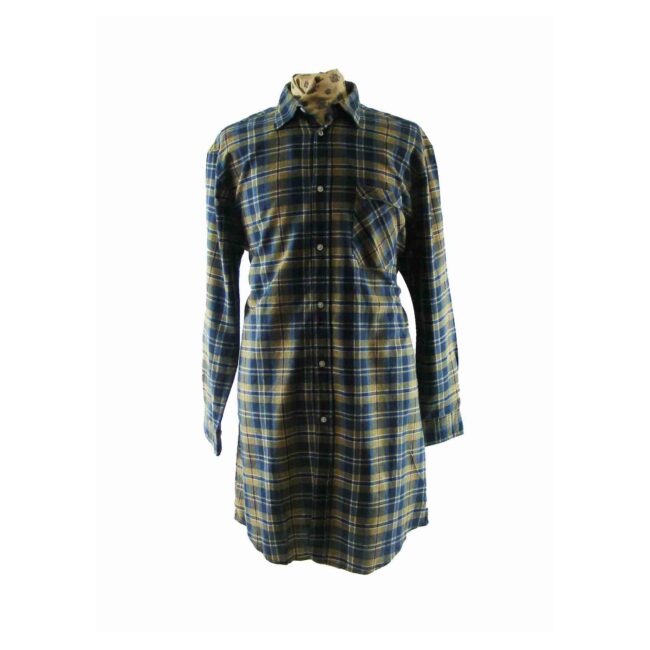 90s Plaid Grandad Multicolored Shirt - 2XL