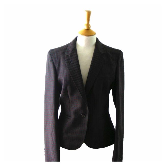 90s Prince Of Wales Checked Wool Jacket - 8