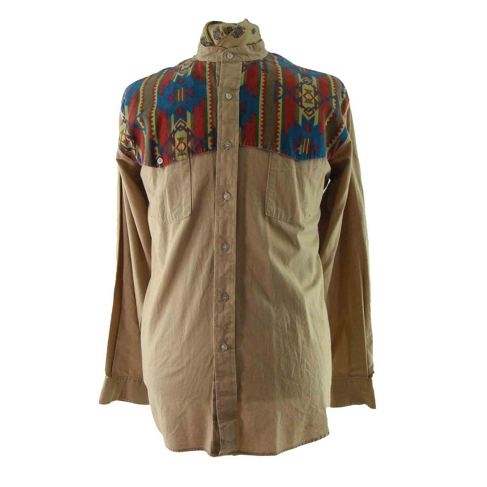 Collarless western shirts store