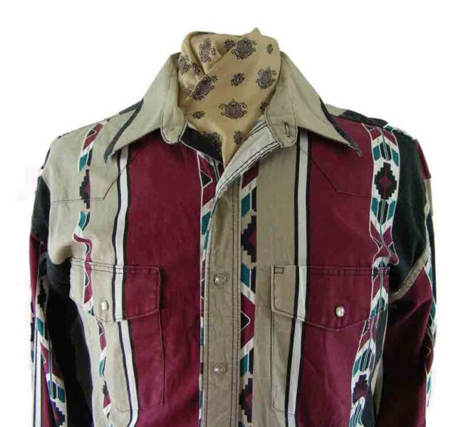 90s South Western Wrangler Shirt - Image 2