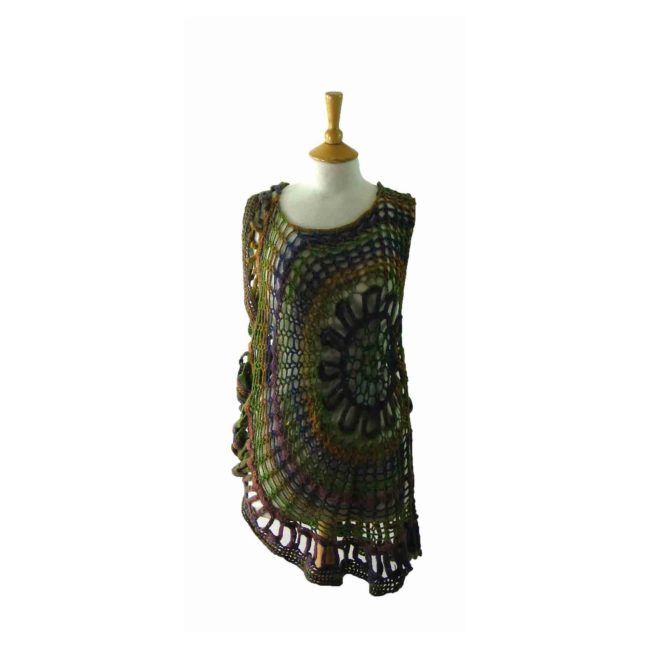 90s Tie Dye Knitted Dress - 10