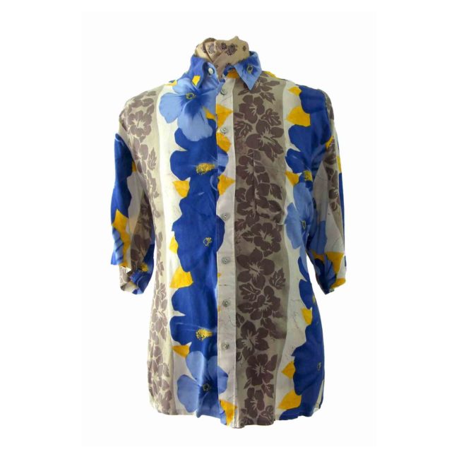 90s Vintage Floral Printed shirt