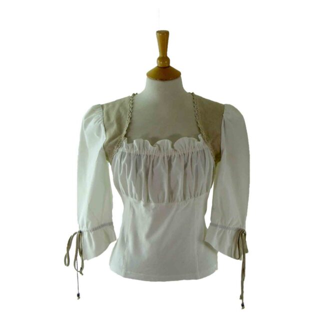 90s White Smock Top