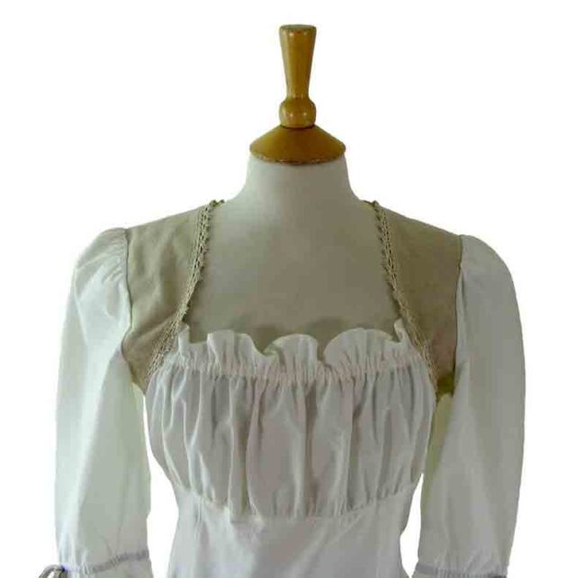 90s White Smock Top - Image 2