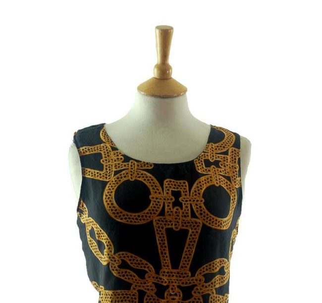 90s Gold Chain Print Tank Top -12 - Image 2