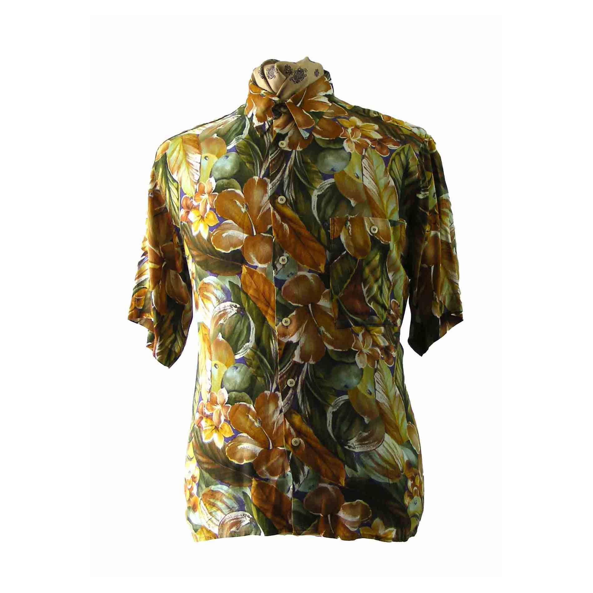 90s Hawaiian Floral Print shirt