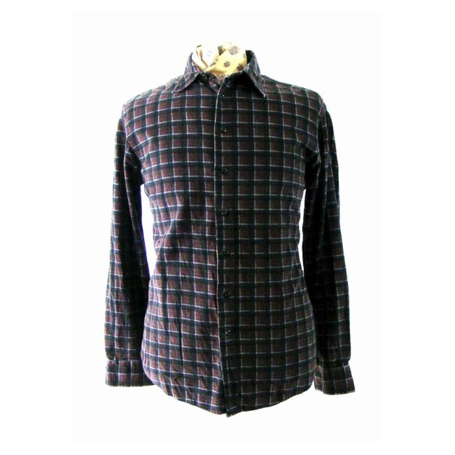 Multicolored Checked Corduroy Shirt