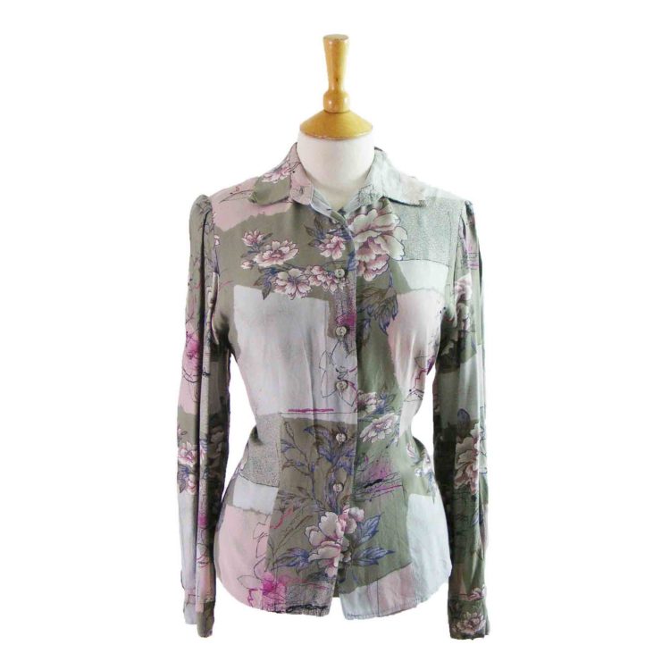 90s_Multicoloured_Exotic_Floral_Print_blouse