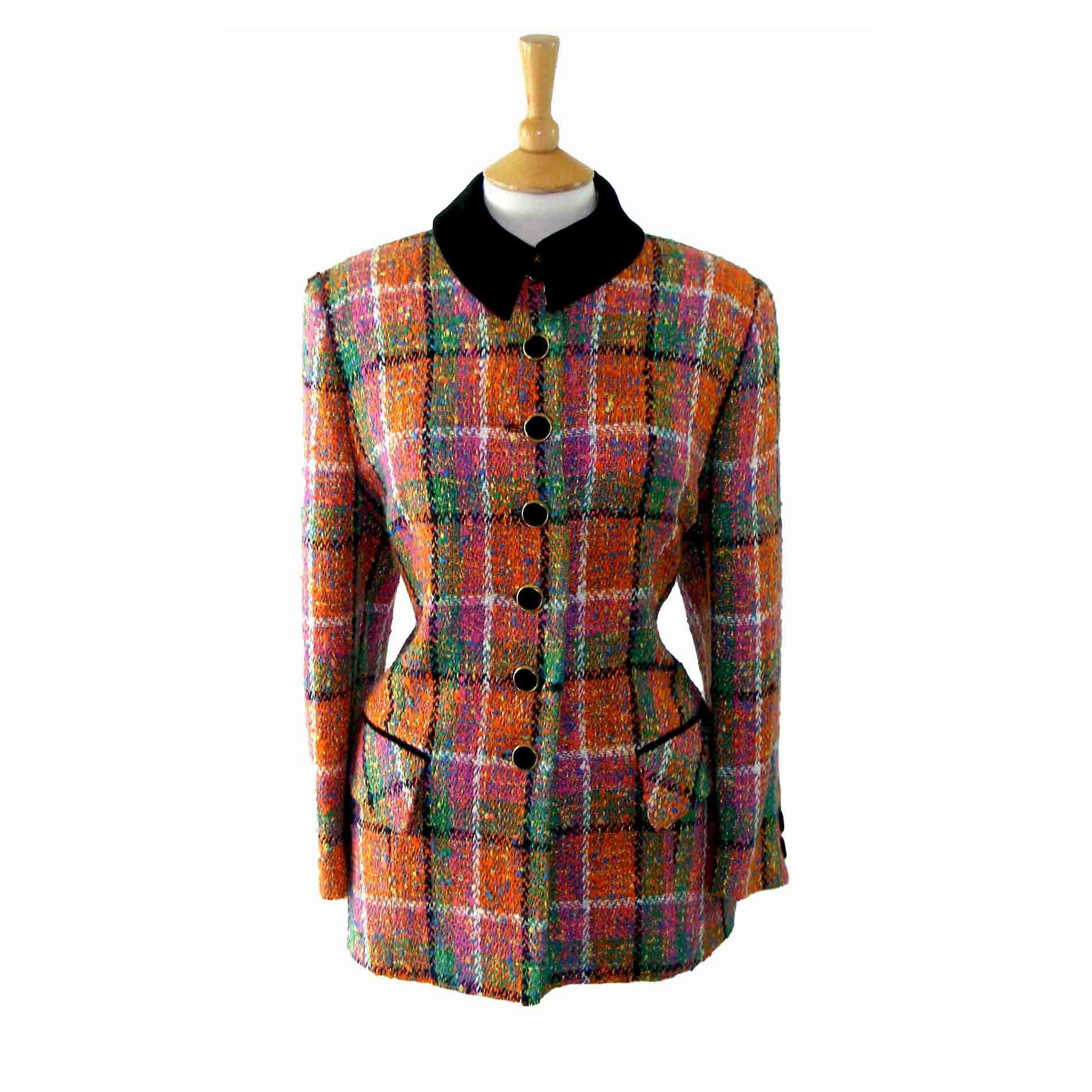 90s Muticoloured Ladies Tunic Jacket