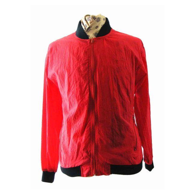 90s Red Bomber jacket