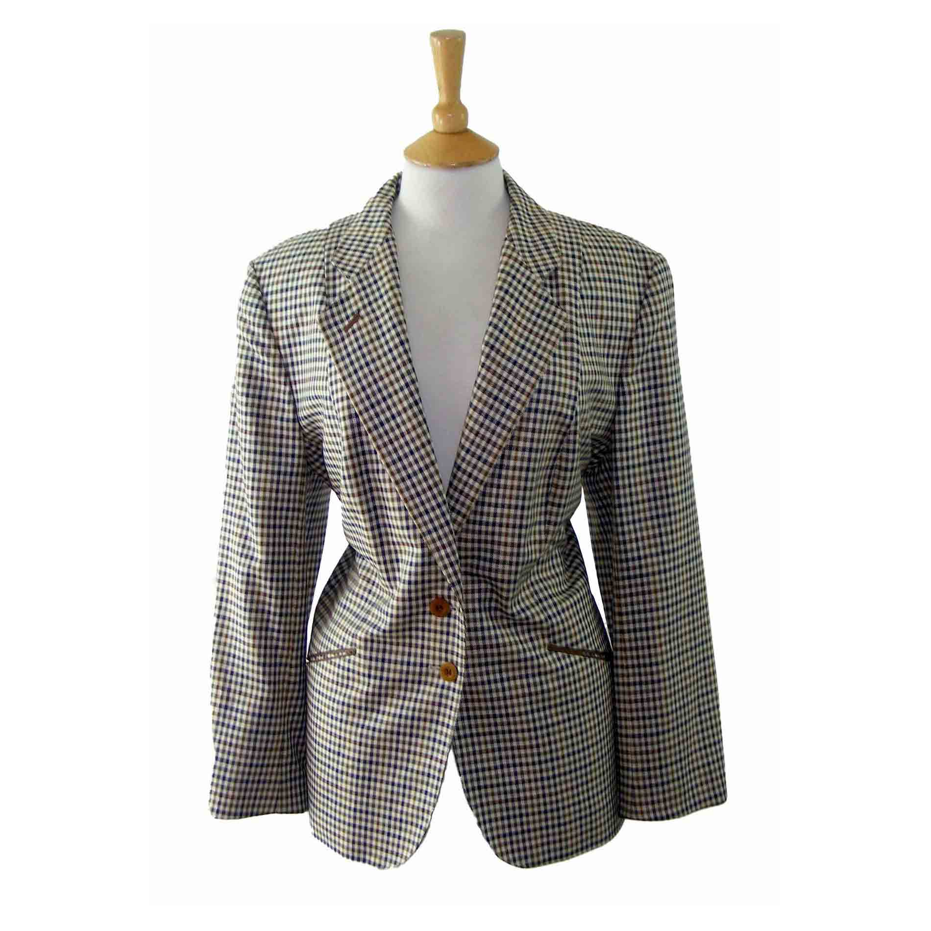 90s Womans Silk Wool Blazer