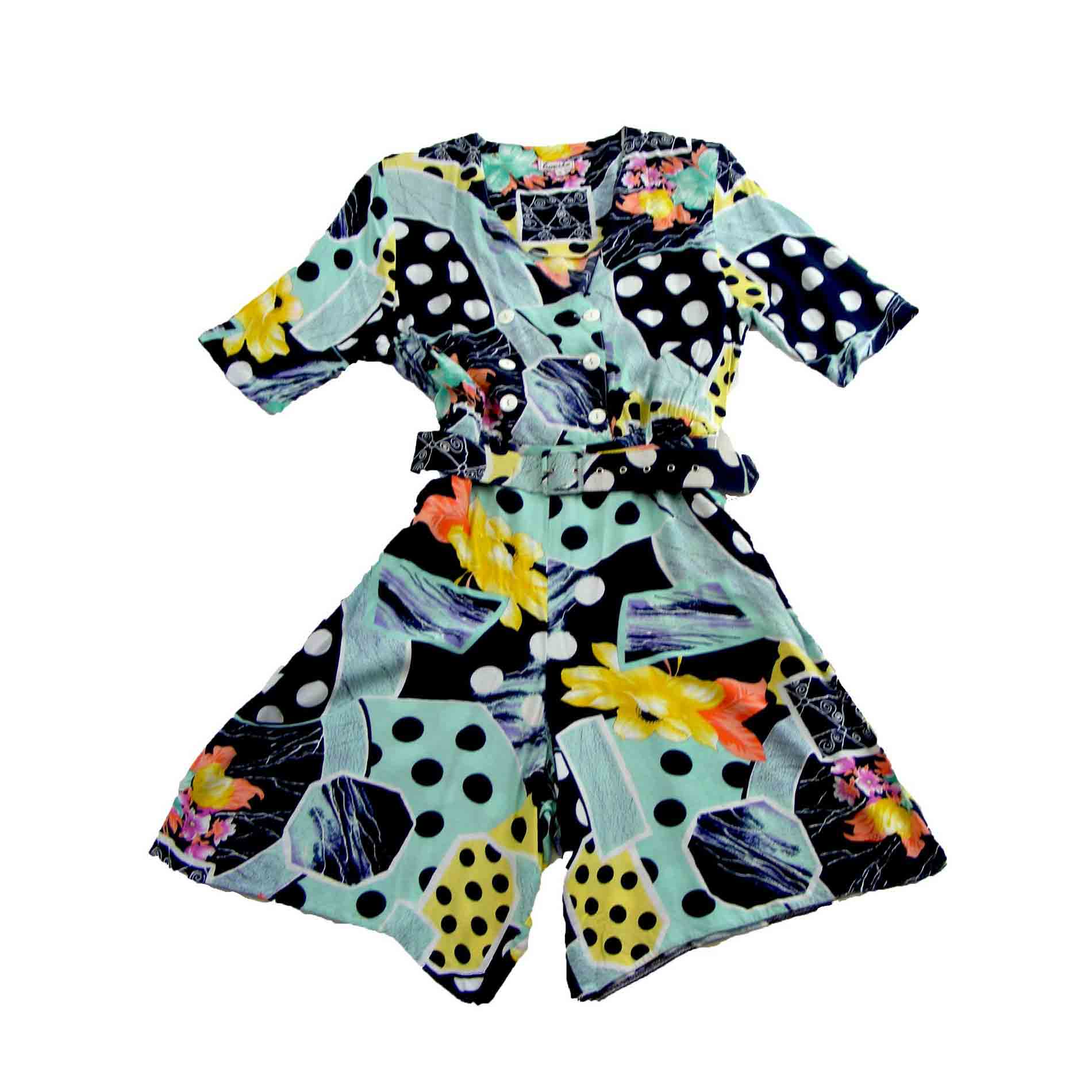 90s cropped playsuit