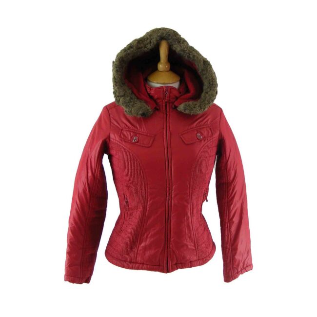 Red 90s ski jacket