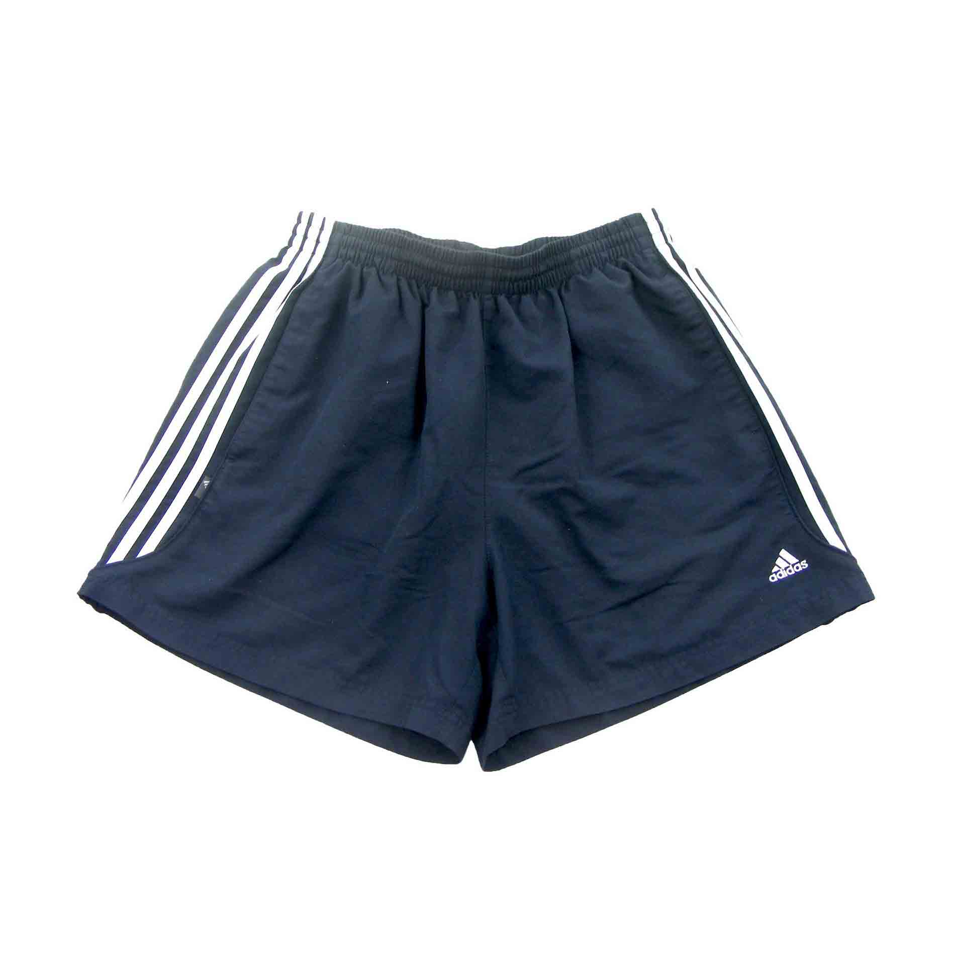 Adidas Navy Shorts - 10 UK Size 10 - Blue 17 Vintage Clothing