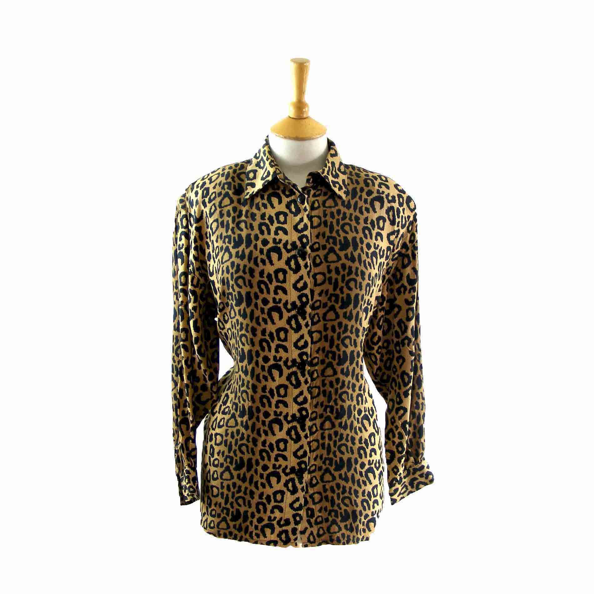 Animal print blouse