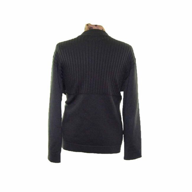 60s Green Suede Mens Button Cardigan - XL - Image 2