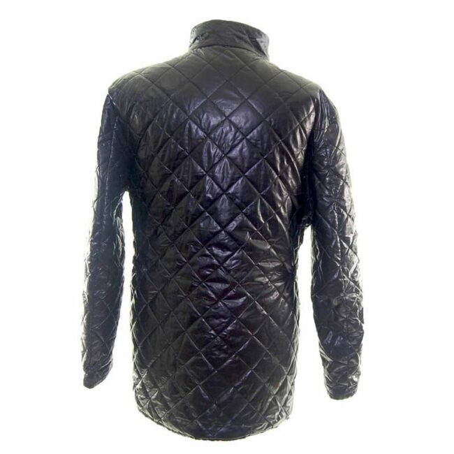 Barbour Mens Diamond Quilted Shiny Black Jacket - XL - Image 2